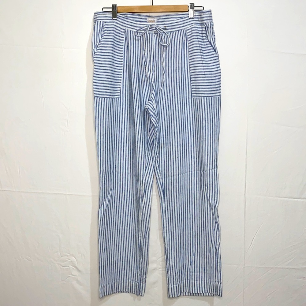 Laundry by Shelli Segal Stripped Linen Pants